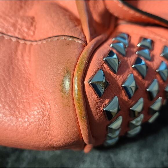 Michael Kors Rhea Studded Backpack Pink - Picture 11 of 15